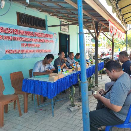 Sosialisasi Pemilihan Pambakal (PAW) Desa Mataraman di Hadri Langsung dari Pewakilan Dinas PMD